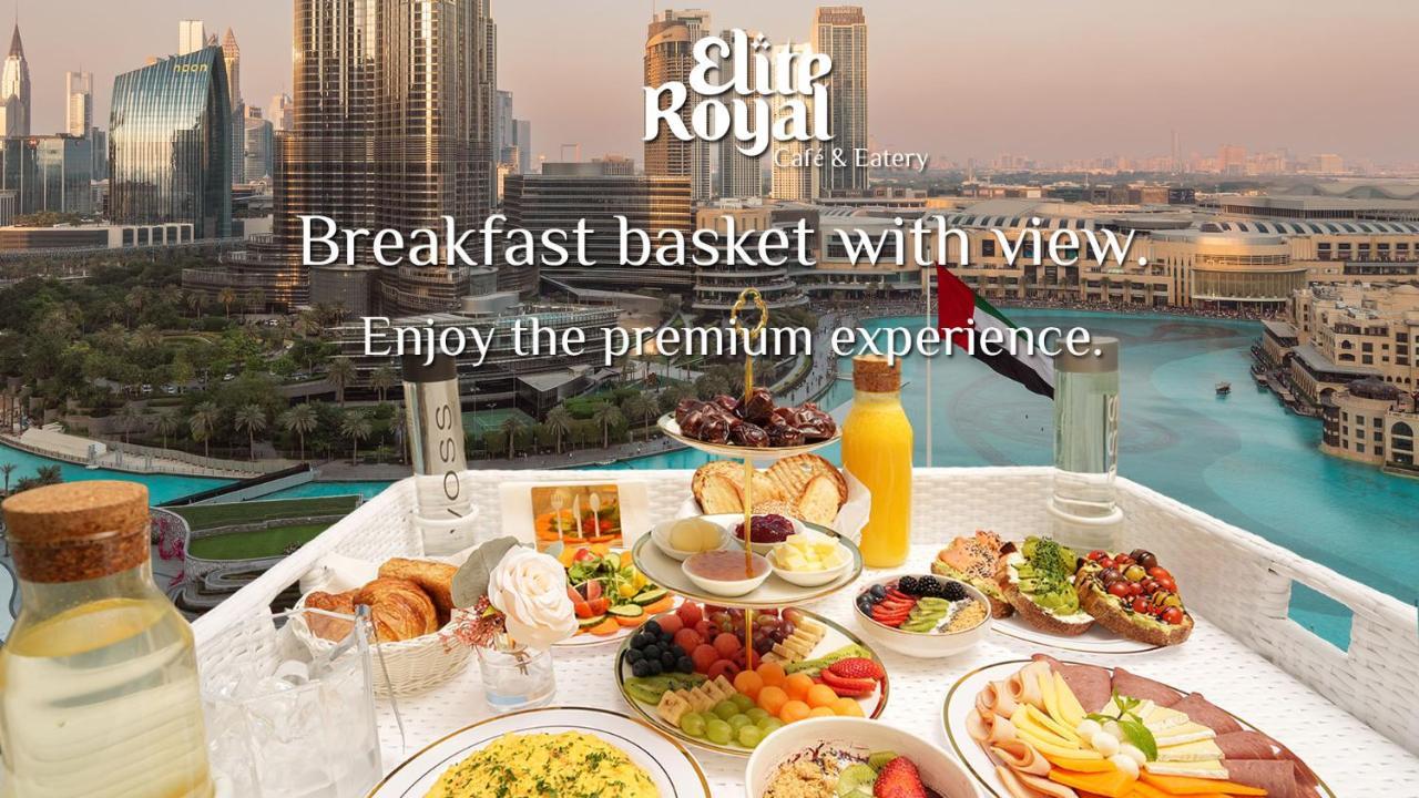 Elite Royal Apartment - Full Burj Khalifa & Fountain View - Palace Dubaj Kültér fotó