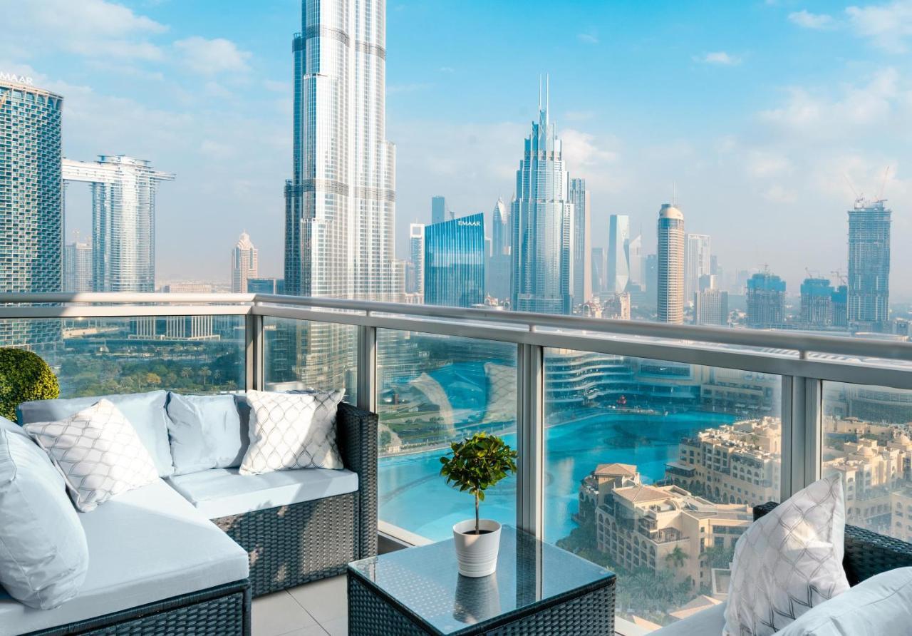 Elite Royal Apartment - Full Burj Khalifa & Fountain View - Palace Dubaj Kültér fotó