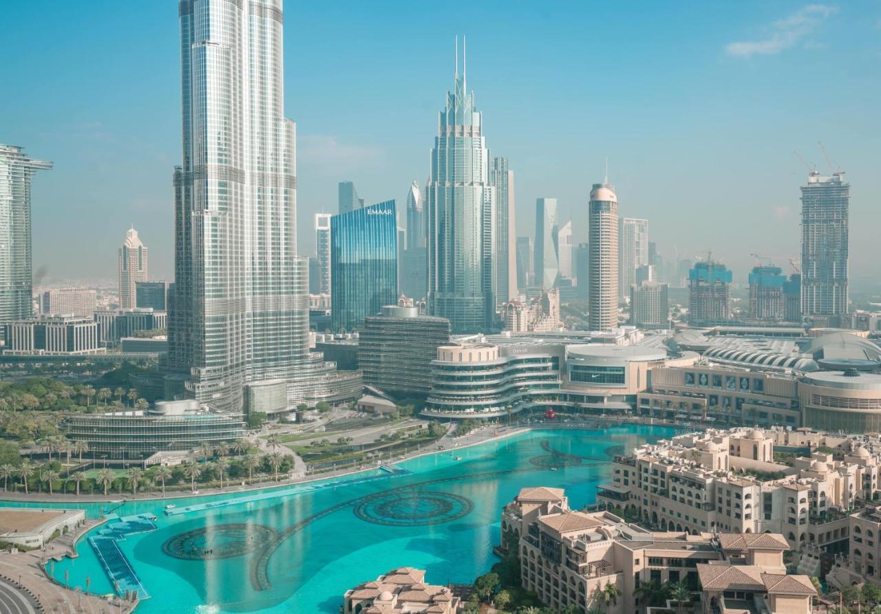 Elite Royal Apartment - Full Burj Khalifa & Fountain View - Palace Dubaj Kültér fotó