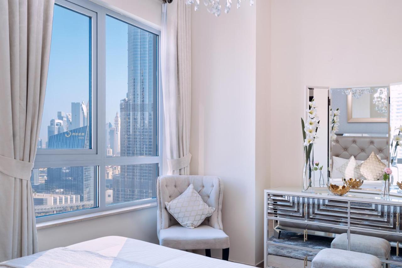 Elite Royal Apartment - Full Burj Khalifa & Fountain View - Palace Dubaj Kültér fotó