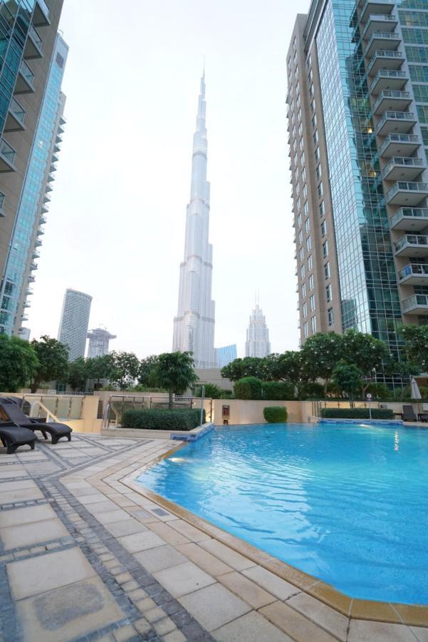 Elite Royal Apartment - Full Burj Khalifa & Fountain View - Palace Dubaj Kültér fotó